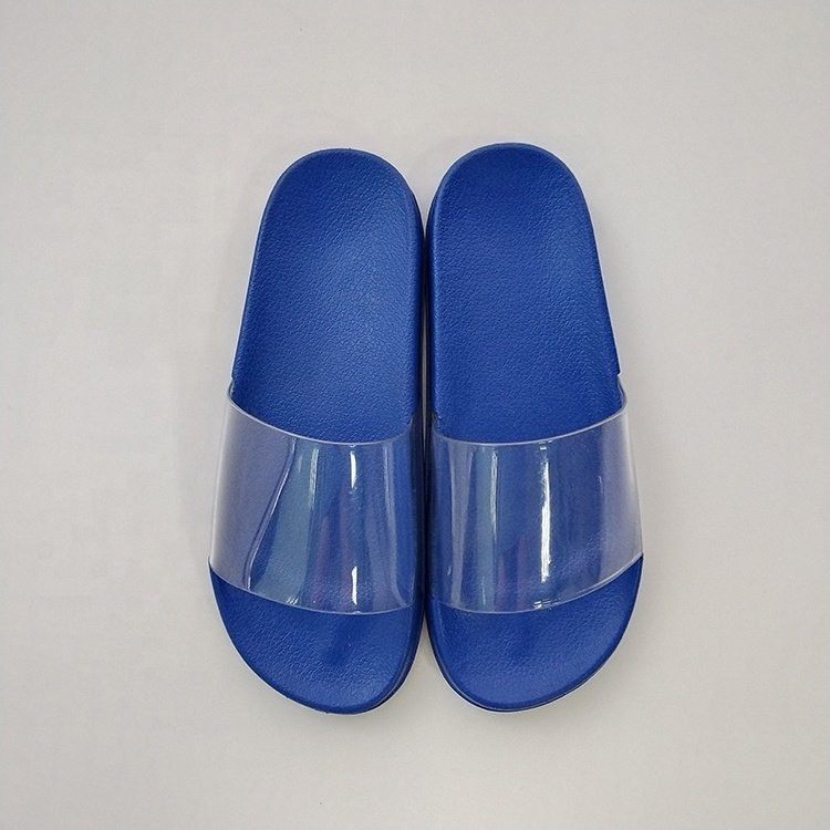 Hot-sale jelly summer slide sandals new design women men transparent slipper custom logo clear flip flops beach sliders
