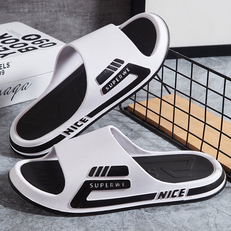 Silent slippers Platform slippers Women's summer indoor home 2024 new bathroom bath non-slip massage flip-flops men