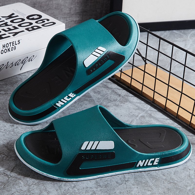 Silent slippers Platform slippers Women's summer indoor home 2024 new bathroom bath non-slip massage flip-flops men