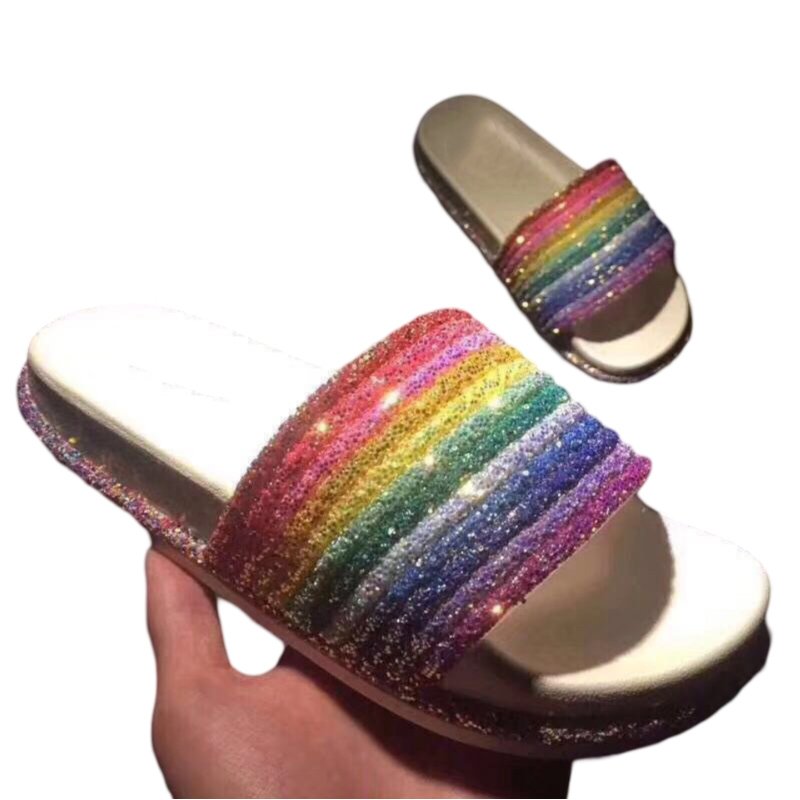 Bosirui Hot Sale Stylish PVC Outsole Ladies Sleeper Designs outdoor Slides Slippers Personalized Anti-Slippery for Summer home