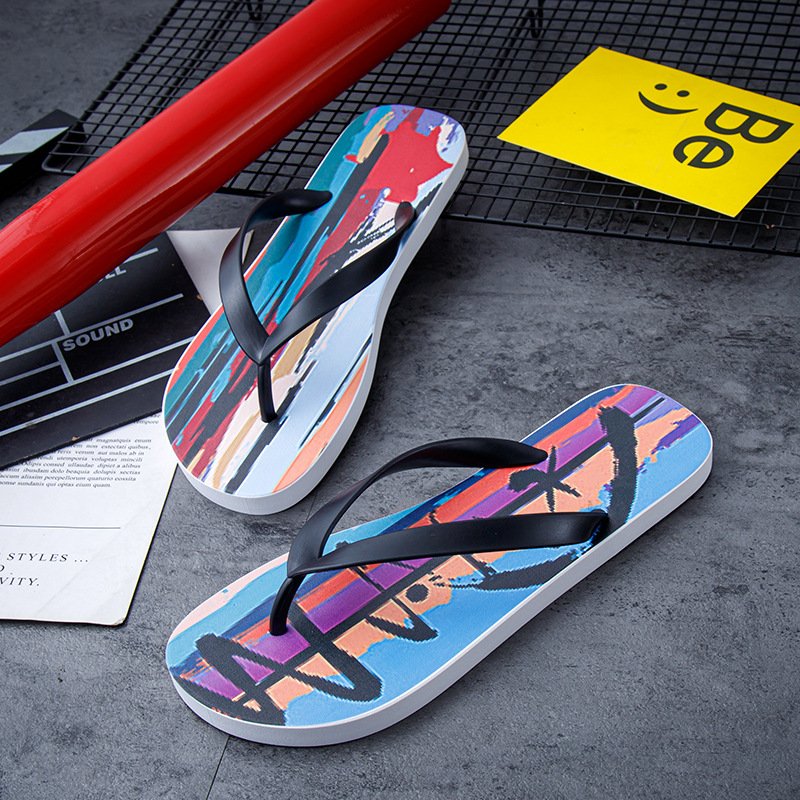 Wholesale Outdoor Flip Flop PVC Anti-slip Unisex Custom Flip Flops Beach Flip-flops Slippers Men Women
