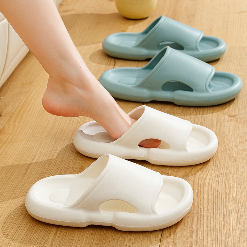 Cloud Slippers for Women and Men Cushioned Thick Sole Bathroom Sandals Extremely Comfy Non-Slip Spa Shower Slides Slipper