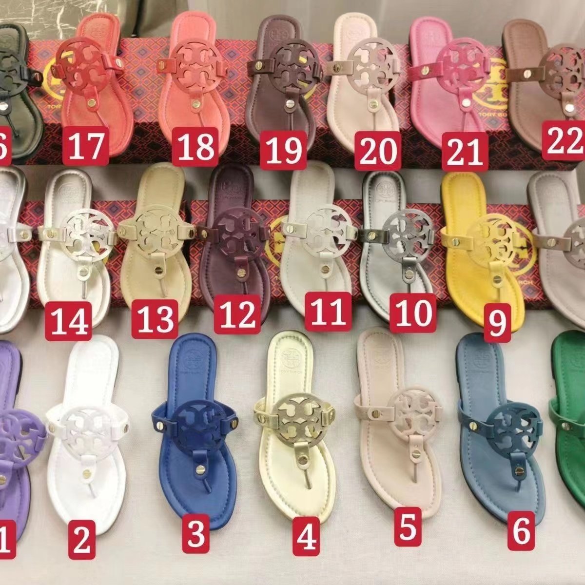 TB toryburc Summer Ladies Flat Sandals Flip Flops Dress Shoes PVC Women Casual Shoes Slides Slippers