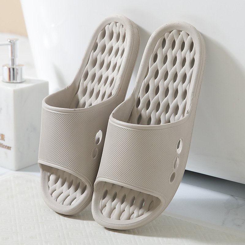 Flaty Shoe Happy Living Sensible Pump Loafers Home Bathroom Leaky Slippers PVC Custom EVA Sandals