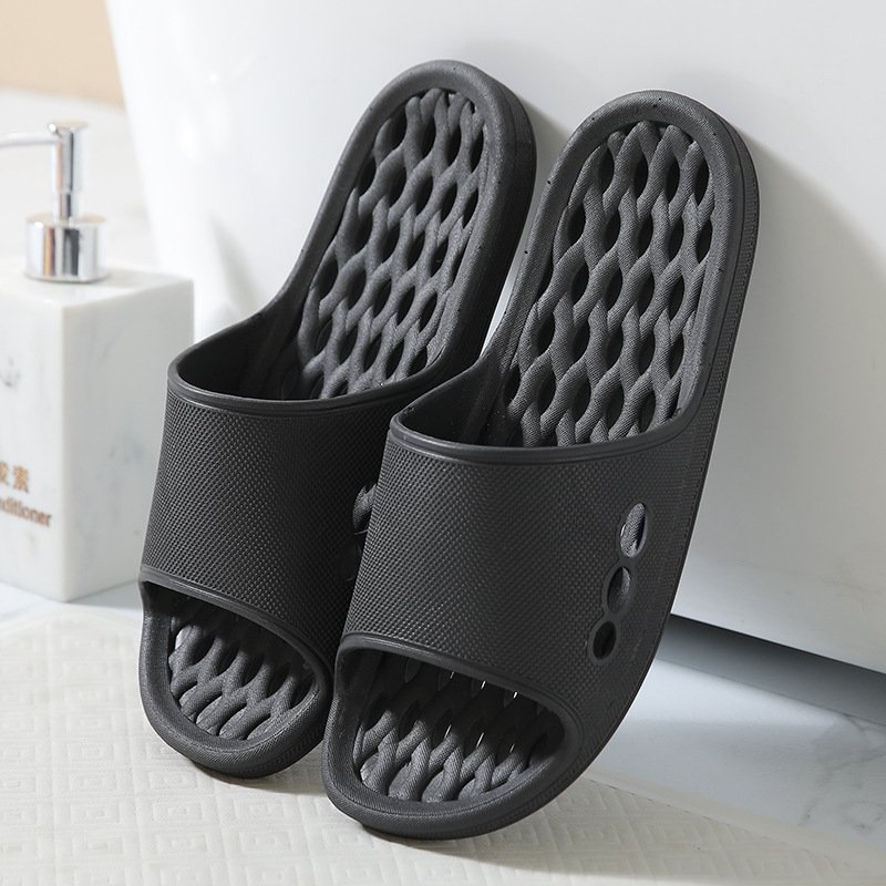 Flaty Shoe Happy Living Sensible Pump Loafers Home Bathroom Leaky Slippers PVC Custom EVA Sandals