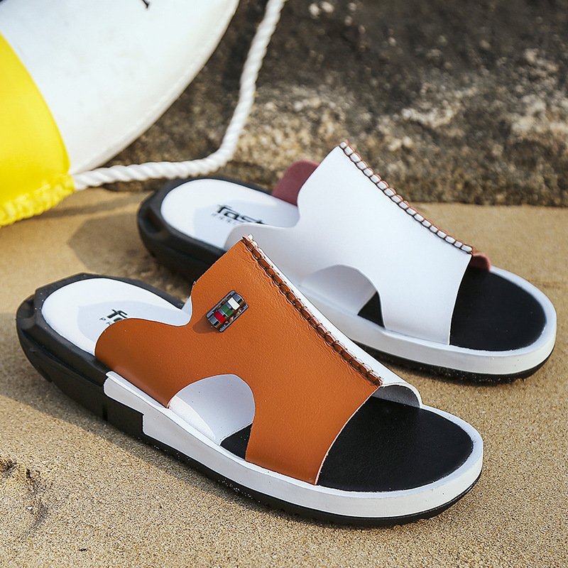 New Fashion Wholesale Sandals Men Summer footwear 2024 Fashion large size flat Flip Flops Outdoor Non-slip Slide slippers