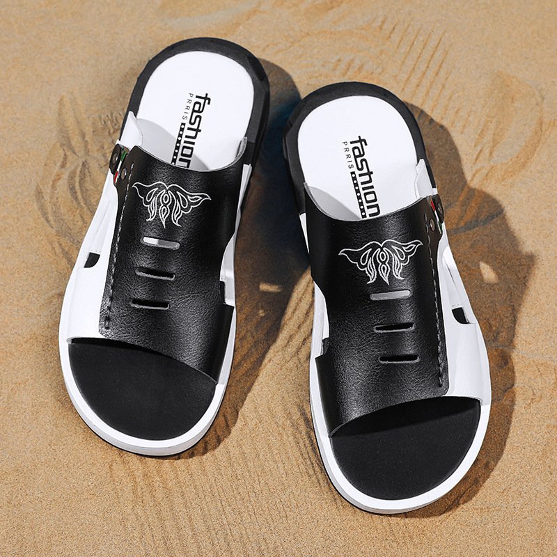 New Fashion Wholesale Sandals Men Summer footwear 2024 Fashion large size flat Flip Flops Outdoor Non-slip Slide slippers