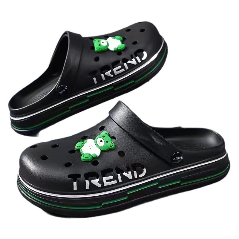 Men Clogs Garden Shoes Fashion Lightweight Slides Slippers Casual Hollow Out Sandals EVA Men Slippers Clogs Shoes