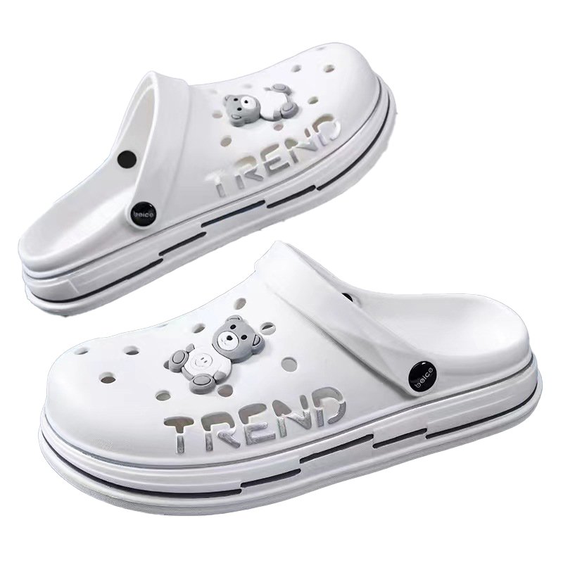 Men Clogs Garden Shoes Fashion Lightweight Slides Slippers Casual Hollow Out Sandals EVA Men Slippers Clogs Shoes