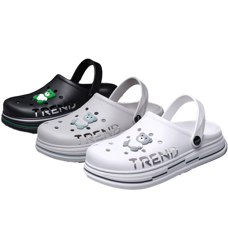 Men Clogs Garden Shoes Fashion Lightweight Slides Slippers Casual Hollow Out Sandals EVA Men Slippers Clogs Shoes