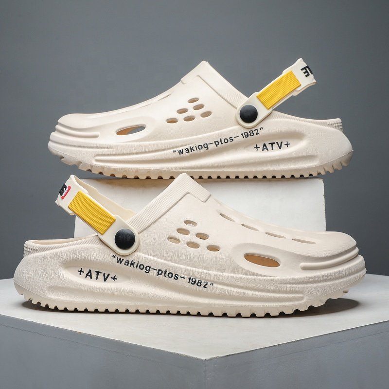 Wholesale Customize house slides slippers men sporty shoes fashion flat slipper EVA male beach summer clogs