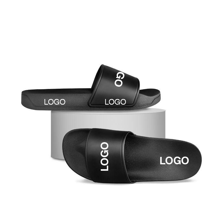 Oem Custom Black Slides Footwear Sandal PVC,Slippers Custom Colors Slide,Custom Logo Slippers Men Plain Blank Slide Sandal