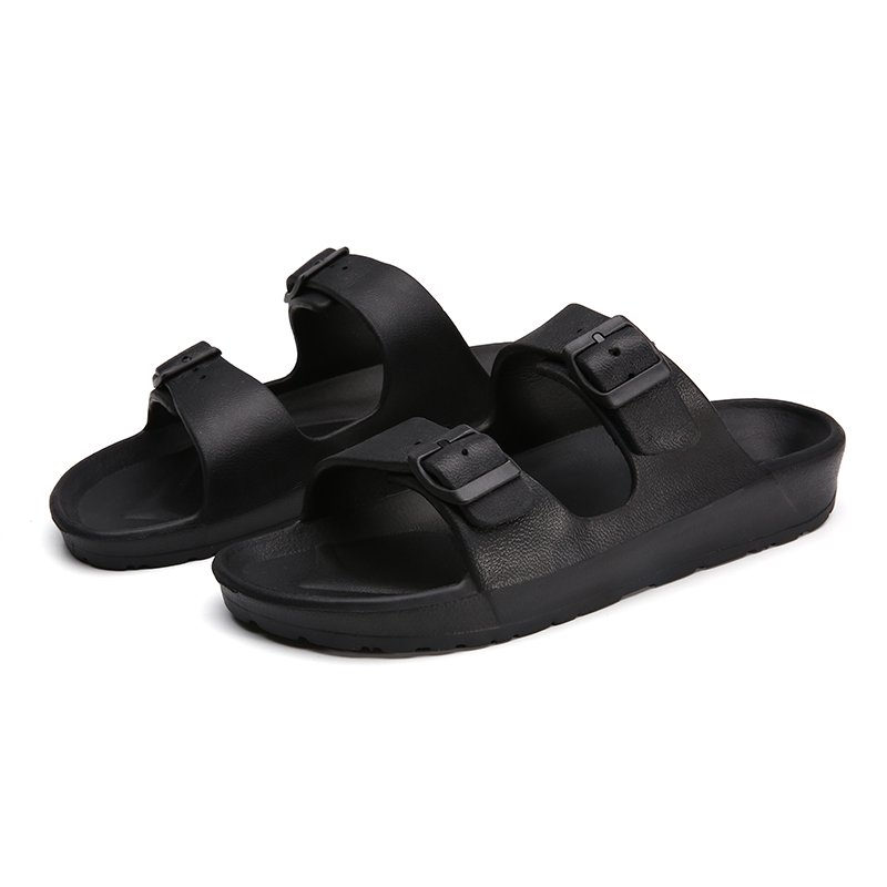 Custom Logo Room Slipper For Winter Unisex Platform Slides Slippers Double-buckle Adjustable Beach Sandals
