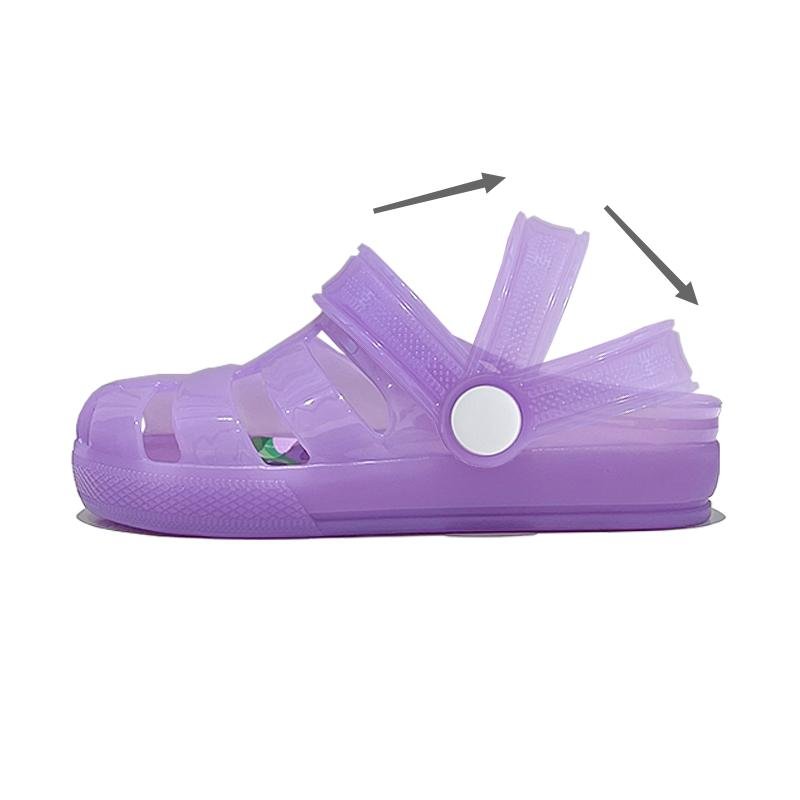 MINI DD Children Girl Fancy Jelly Slide Slippers Outdoor Kids Cute Fruit Sandal Beach Jelly Shoes