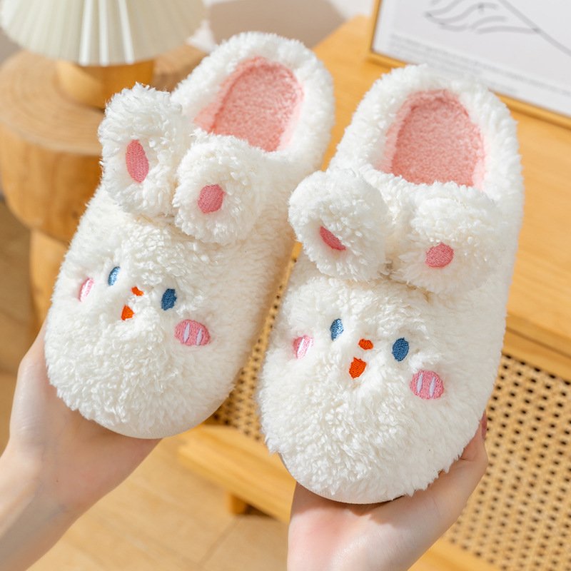 2024 Luxury Ladies Indoor Slides Fluffy Furry Plush Winter Fur House Slippers Cotton Insole EVA Trendy New Warm Slippers Women