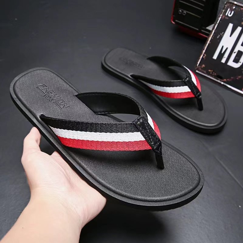 Summer Sandal Men 2023 Wear Resistance Flip Flops Slides Slippers Flat
