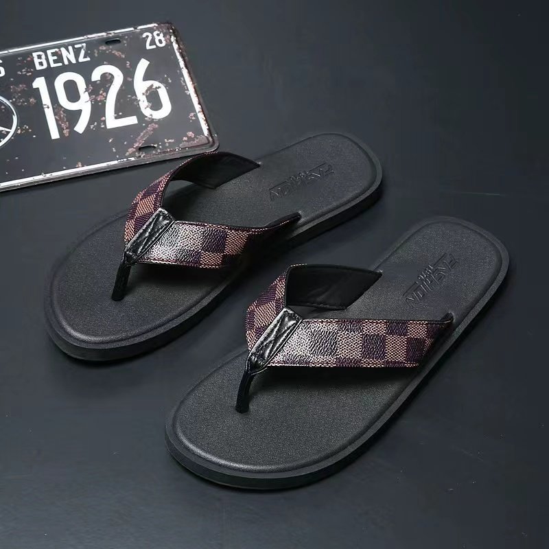 Summer Sandal Men 2023 Wear Resistance Flip Flops Slides Slippers Flat