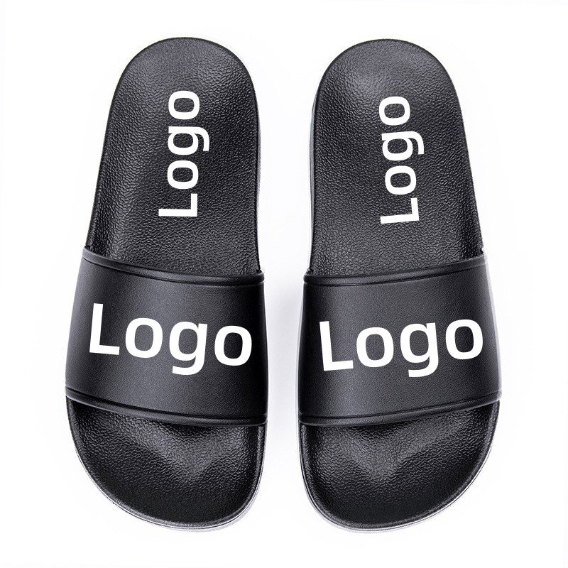 Custom latest Waterproof summer flat home Printed 48 size slides slippers for men