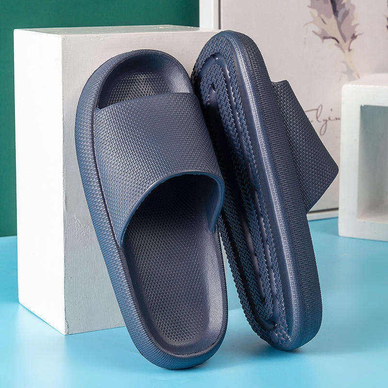 Custom Slides Thick Platform Summer Indoor Beach Slides House Slippers Custom Logo Soft Eva Slides Custom Slippers For Men