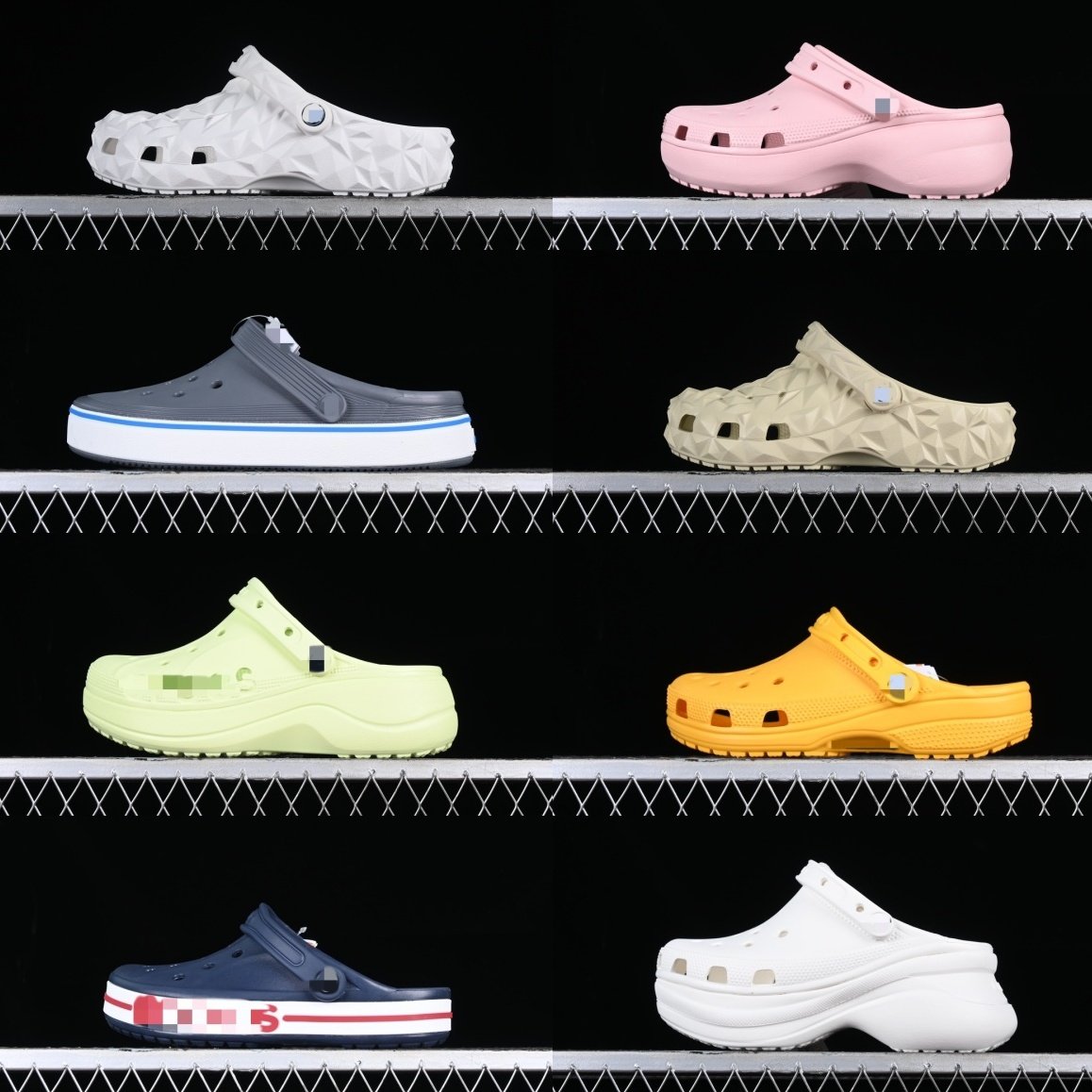 Official Version Original slides Unisex Lightning MC Clogs Queen Mules High Platform sandals slippers Shoes For men and Women