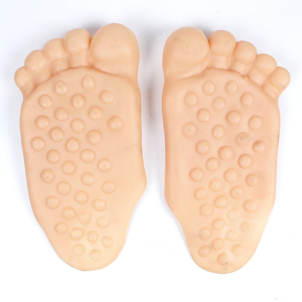 2023 Funny whimsy simulation feet shoes barefoot big toe spoof hulk five fingers slipper shoes