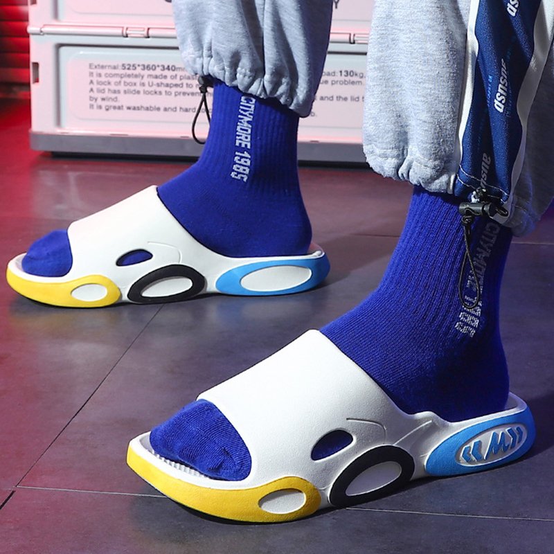 New Summer Outdoor Design Your Own Logo Custom Slides Unisex Fashion Beach Man Sandal Cool Slippers Men
