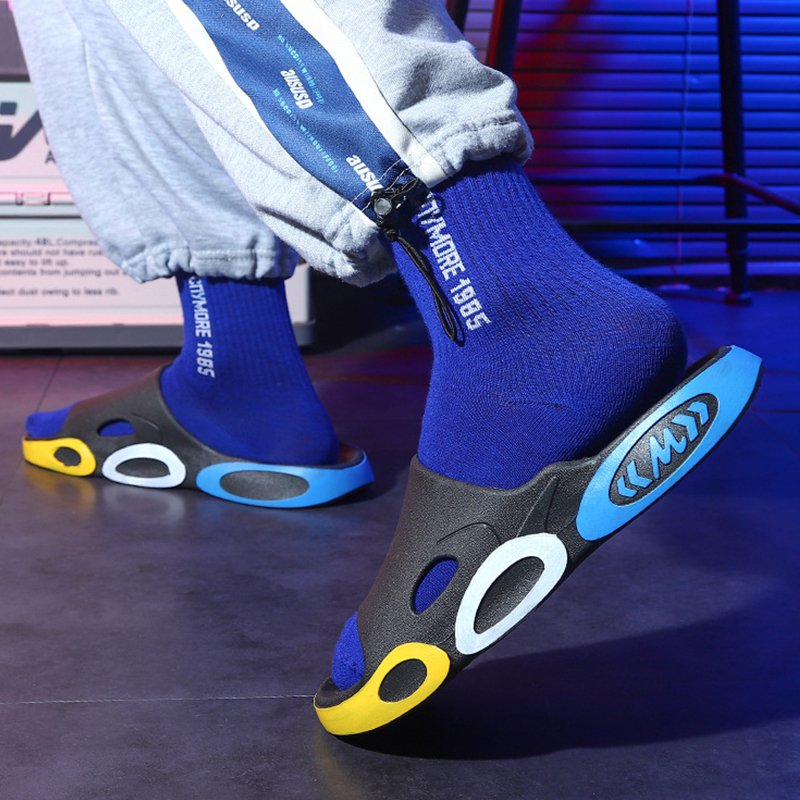 New Summer Outdoor Design Your Own Logo Custom Slides Unisex Fashion Beach Man Sandal Cool Slippers Men