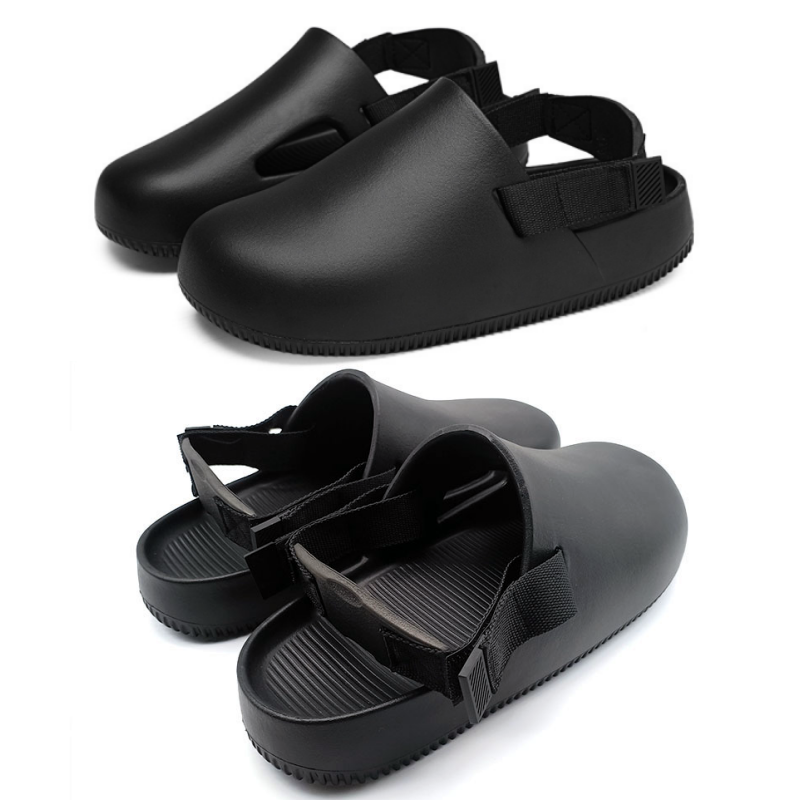 Closed-Toe Baotou Slippers Men Women Custom Indoor/Outdoor Summer Beach Sandals Anti-Slip Anti-Odour Soft Thick Flat Casual