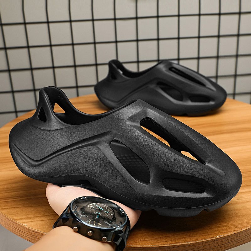Custom Graffiti EVA Foam Runner Slides Barefoot Quick Dry Sport Sneaker Slippers Rubber Sandals Beach Shoes Sneaker for Men