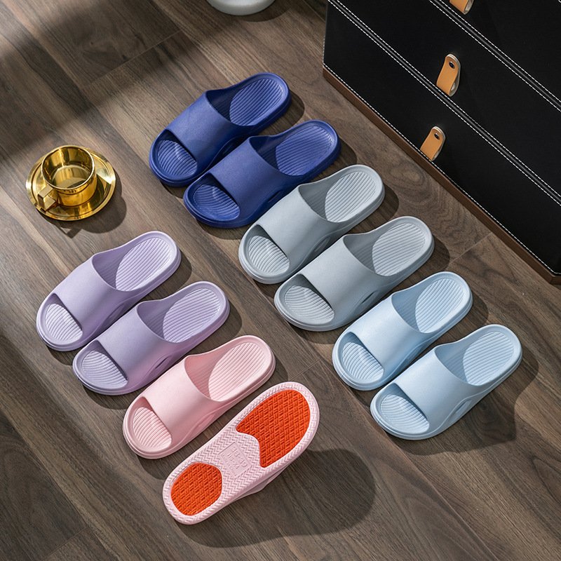 XS613 Home Slippers Reinforced Anti-skid Man Sandals Summer Indoor Non-slip Bathroom Bath Anti-odor Thick Soled Quiet Slippers