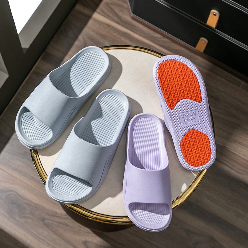 XS613 Home Slippers Reinforced Anti-skid Man Sandals Summer Indoor Non-slip Bathroom Bath Anti-odor Thick Soled Quiet Slippers