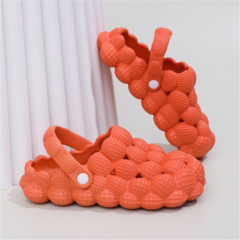 2023 Wholesale EVA Foam Outdoor Summer Beach Casual Men Women Home Slippers Bubble Slides 2023 With Strap For Men