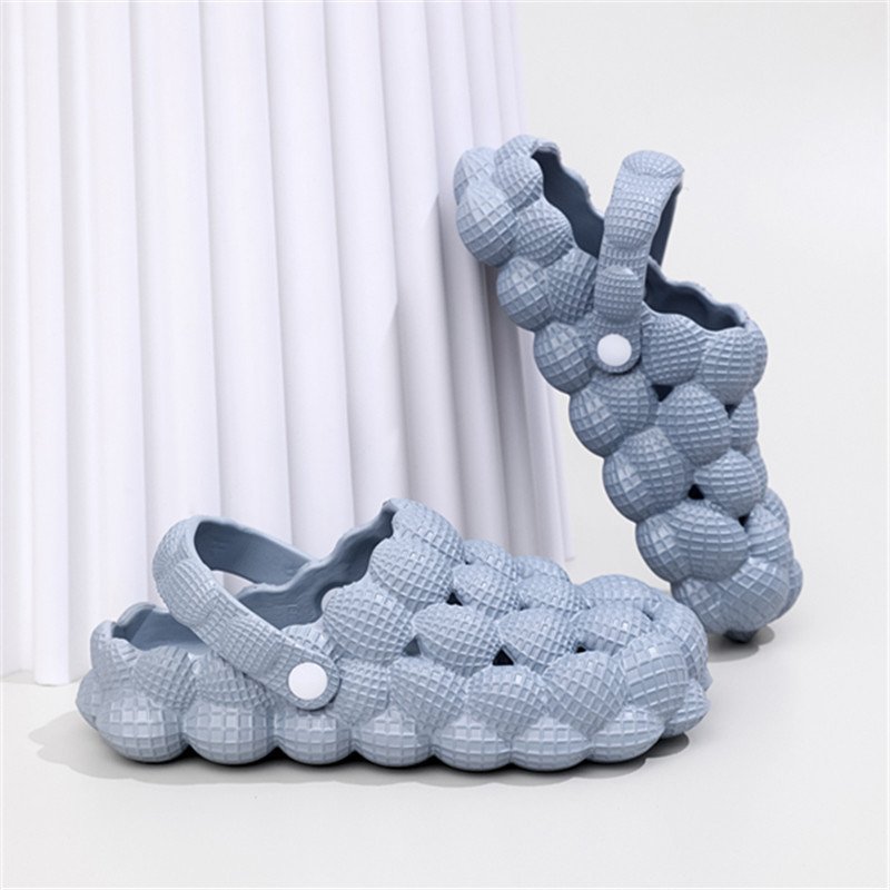 2023 Wholesale EVA Foam Outdoor Summer Beach Casual Men Women Home Slippers Bubble Slides 2023 With Strap For Men