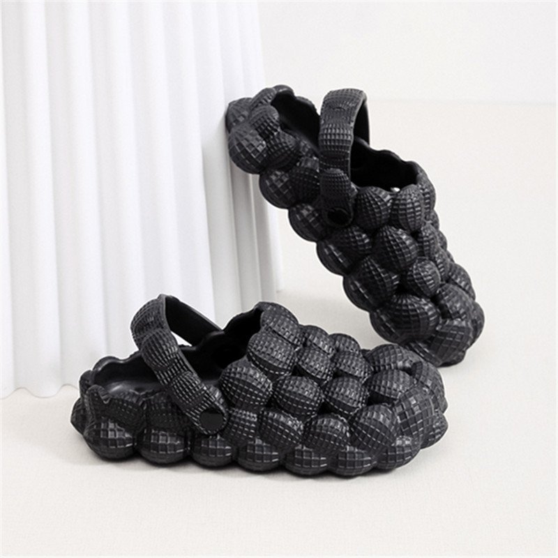 2023 Wholesale EVA Foam Outdoor Summer Beach Casual Men Women Home Slippers Bubble Slides 2023 With Strap For Men