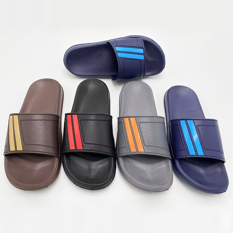 Hot sales custom logo quick-drying flat eva men slippers 2023 slides slippers for men