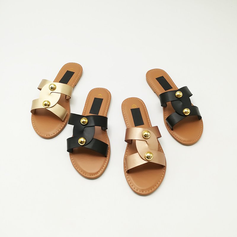 Hot wholesale young ladies shoes unique pvc convenient fashionable slides slippers