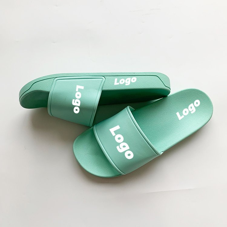 Custom Brand Slide Slippers Ladies Pvc Sandals Slide Slippers UK Women Bathroom Custom PVC Slide Slippers