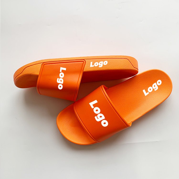 Custom Brand Slide Slippers Ladies Pvc Sandals Slide Slippers UK Women Bathroom Custom PVC Slide Slippers