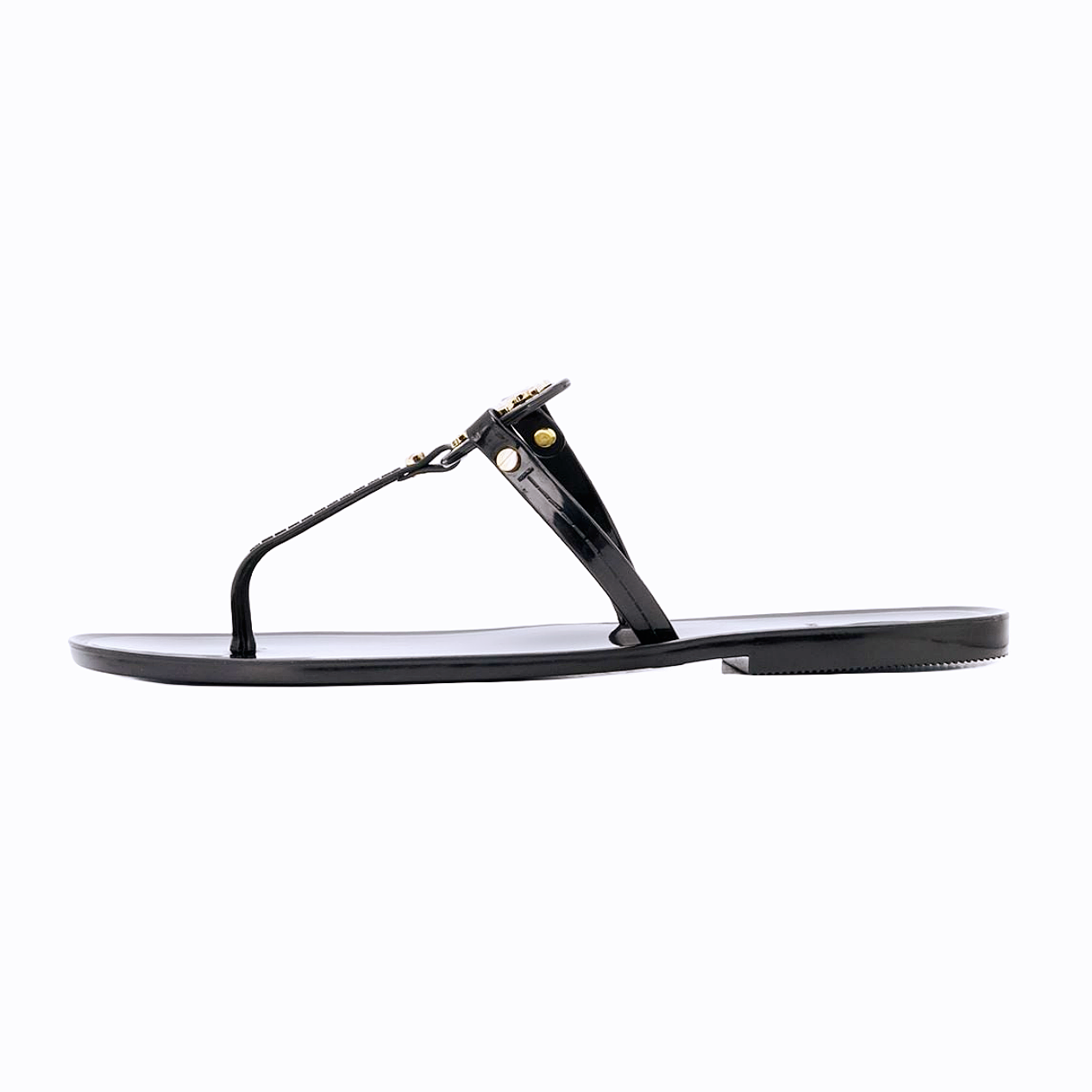 Official Version Women Luxury Flat Jelly Zapatos Plana Flip Flops Slippers TB Tory Birch Sandals