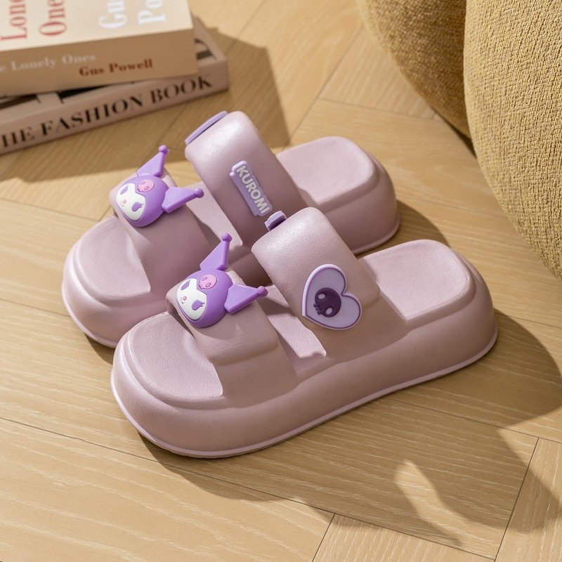 High Quality Lady Summer Flip Flop Sandals PVC Non-slip Shoes Pink Bathroom Girls Beach Slipper Flip Flops Indoor Soft Sandals