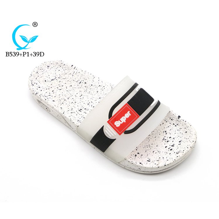 slide slippers with spray dotted fashion unisex men non-slip beach sandals and slippers