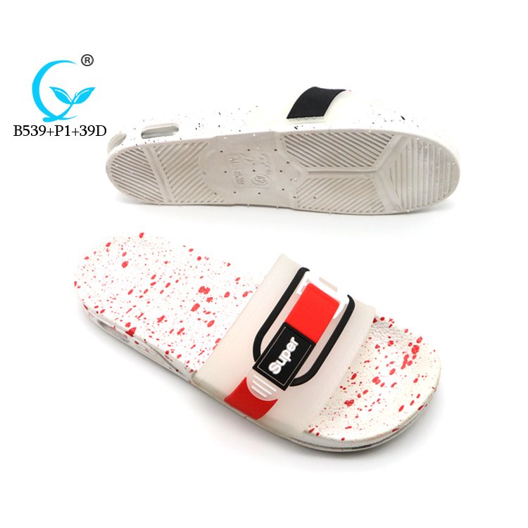 slide slippers with spray dotted fashion unisex men non-slip beach sandals and slippers