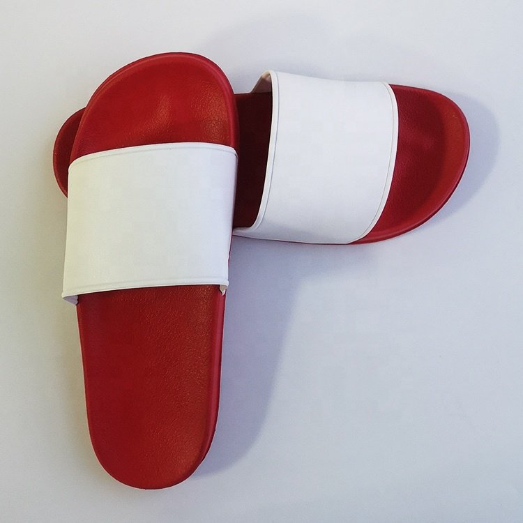 OEM Custom White Slides Footwear Sandal PVC,Design Logo Slippers Men Plain Blank Slide, Customized Logo Women Black PVC Shoes