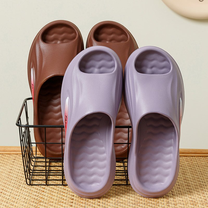 Wholesale Thick Sole Soft Slippers High Platform Slides Slippers Flip Flop Women's Shoes Non-slip Men's Shoes Sporty