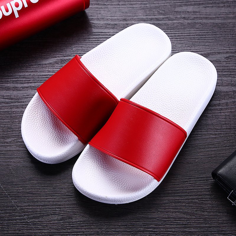 Customized Printing Logo Pattern Colors Indoor Outdoor PVC Men Women Sandals Beach Slides Slippers