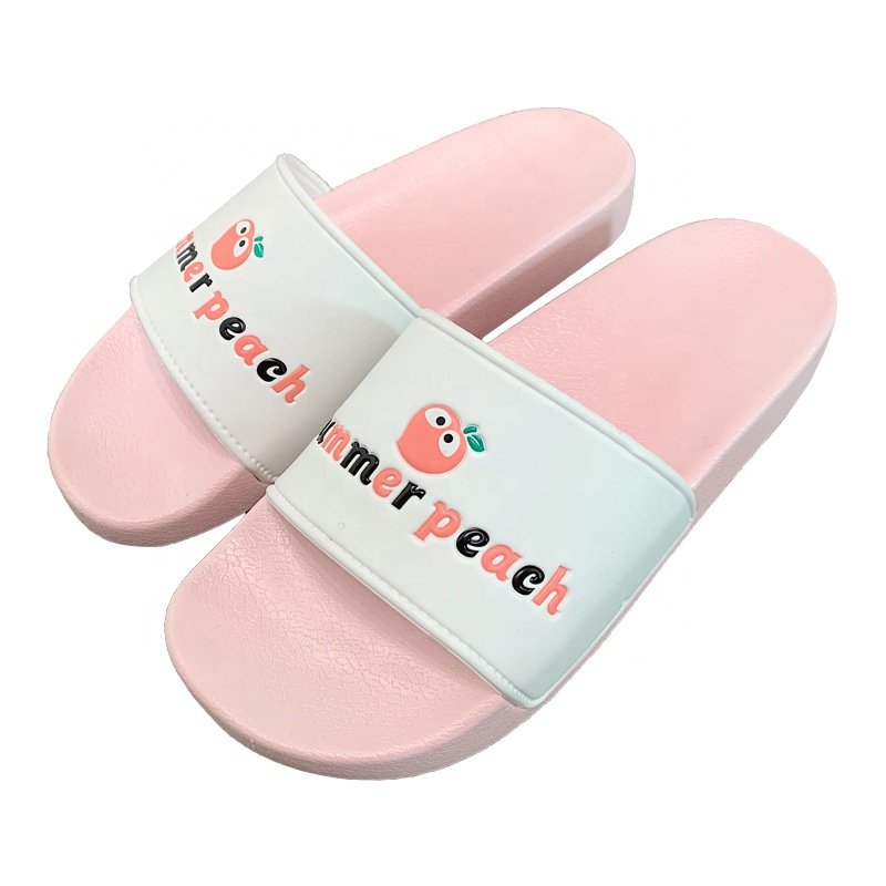 High Quality Wholesale Custom Slippers Footwear Designer PVC Slides Men's Flat Shoes Custom