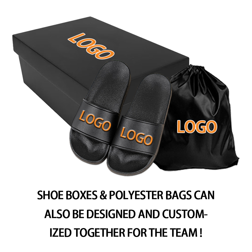 High Quality Wholesale Custom Slippers Footwear Designer PVC Slides Men's Flat Shoes Custom