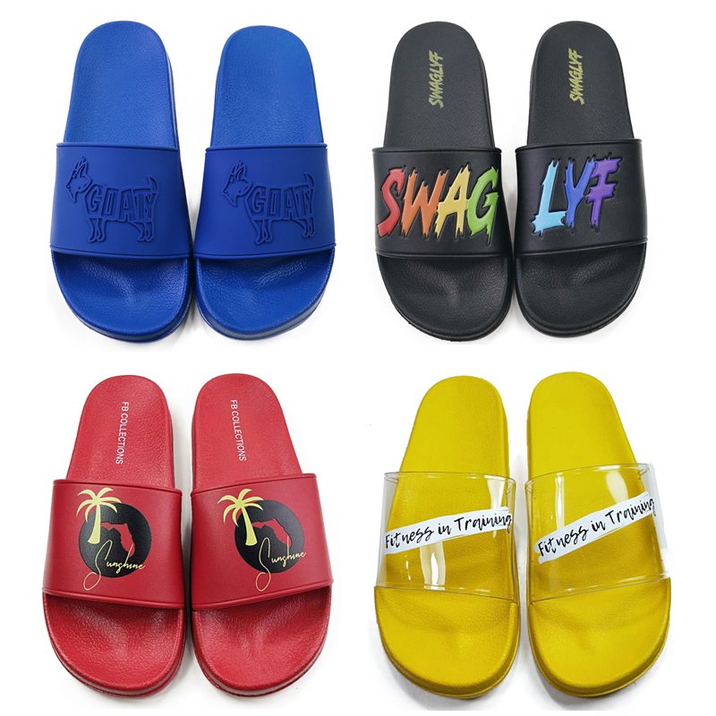 Girl Designer Prints Slide Designer Letter African Unisex Slipper customize Slippers For Women Printed Slipper
