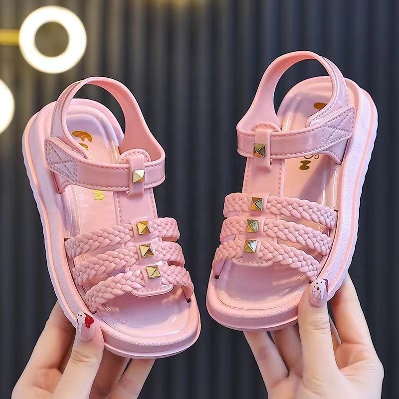 Footwear wholesale PVC Children sandal Summer girls Slides slipper kidsBeach Sandals Shoes
