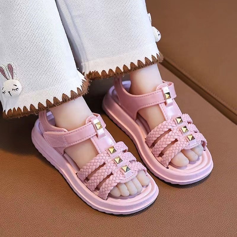 Footwear wholesale PVC Children sandal Summer girls Slides slipper kidsBeach Sandals Shoes